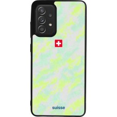 Coque Samsung Galaxy A52 - Silicone rigide noir Maillot de football Suisse Away 2026 personnalisable