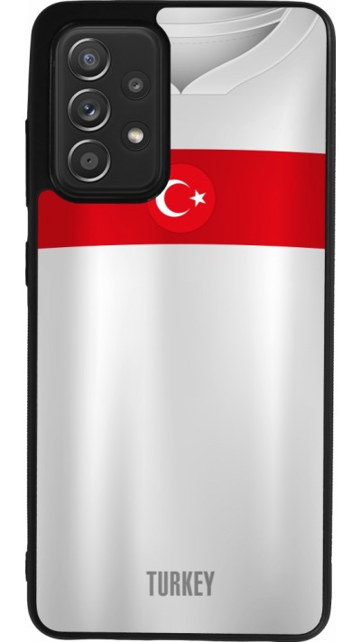 Samsung Galaxy A52 Case Hülle - Silikon schwarz Türkei personalisierbares Fussballtrikot