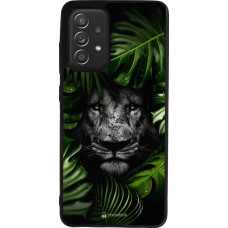 Coque Samsung Galaxy A52 - Silicone rigide noir Forest Lion