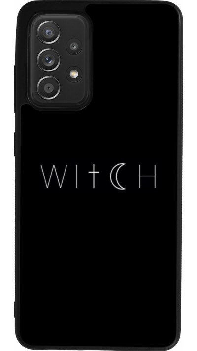 Samsung Galaxy A52 Case Hülle - Silikon schwarz Halloween 22 witch word