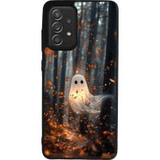 Coque Samsung Galaxy A52 - Silicone rigide noir Halloween 2025 Ghost in the forest