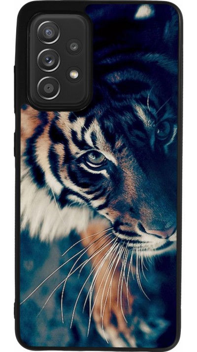 Samsung Galaxy A52 Case Hülle - Silikon schwarz Incredible Lion