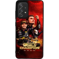 Coque Samsung Galaxy A52 - Silicone rigide noir Max Verstappen Champion 2023