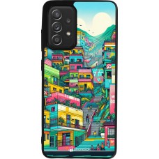 Coque Samsung Galaxy A52 - Silicone rigide noir Medellin Comuna 13 Art