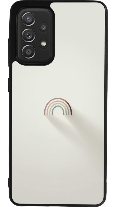 Coque Samsung Galaxy A52 - Silicone rigide noir Mini Rainbow Minimal