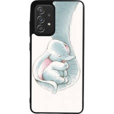 Coque Samsung Galaxy A52 - Silicone rigide noir Mom 1903