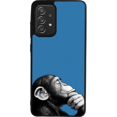 Samsung Galaxy A52 Case Hülle - Silikon schwarz Monkey Pop Art