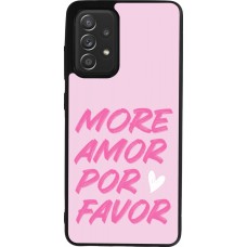 Coque Samsung Galaxy A52 - Silicone rigide noir More amor porfavor