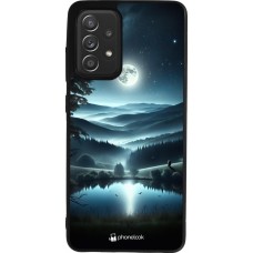Coque Samsung Galaxy A52 - Silicone rigide noir Night Sky View