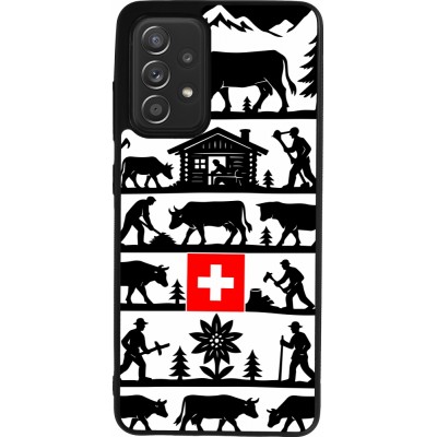 Coque Samsung Galaxy A52 - Silicone rigide noir Poya Suisse 1