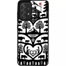 Coque Samsung Galaxy A52 - Silicone rigide noir Poya Suisse 2