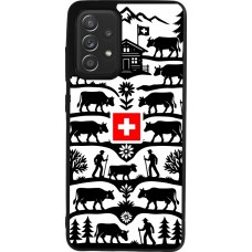 Coque Samsung Galaxy A52 - Silicone rigide noir Poya Suisse 3