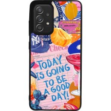 Samsung Galaxy A52 Case Hülle - Silikon schwarz Preppy Today is Going to be a good day