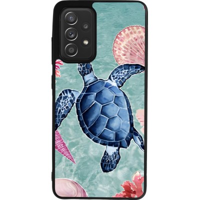 Coque Samsung Galaxy A52 - Silicone rigide noir Preppy Turtle