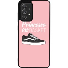 Samsung Galaxy A52 Case Hülle - Silikon schwarz princesse en basket