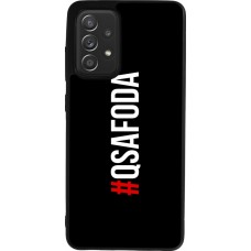 Coque Samsung Galaxy A52 - Silicone rigide noir Qsafoda 1