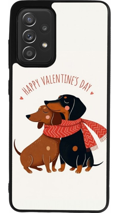 Samsung Galaxy A52 Case Hülle - Silikon schwarz Saint Valentines Day 26 Happy Valentine