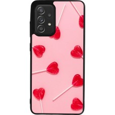 Coque Samsung Galaxy A52 - Silicone rigide noir Saint Valentines Day 26 Lollipop
