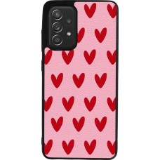 Samsung Galaxy A52 Case Hülle - Silikon schwarz Saint Valentines Day 26 Pattern heart