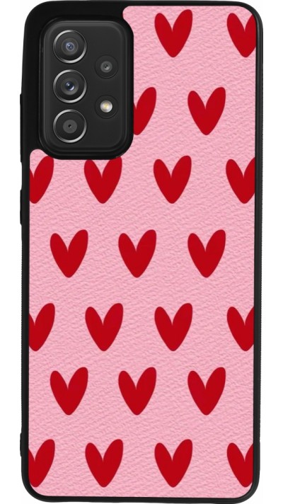 Samsung Galaxy A52 Case Hülle - Silikon schwarz Saint Valentines Day 26 Pattern heart