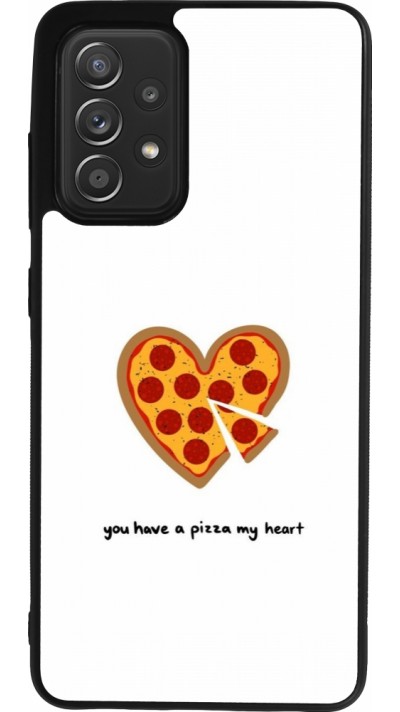Samsung Galaxy A52 Case Hülle - Silikon schwarz Saint Valentines Day 26 You have my pizza heart