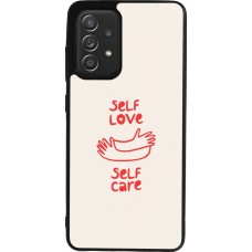 Samsung Galaxy A52 Case Hülle - Silikon schwarz Saint Valentines Day 26 Self love self care