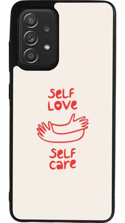 Samsung Galaxy A52 Case Hülle - Silikon schwarz Saint Valentines Day 26 Self love self care