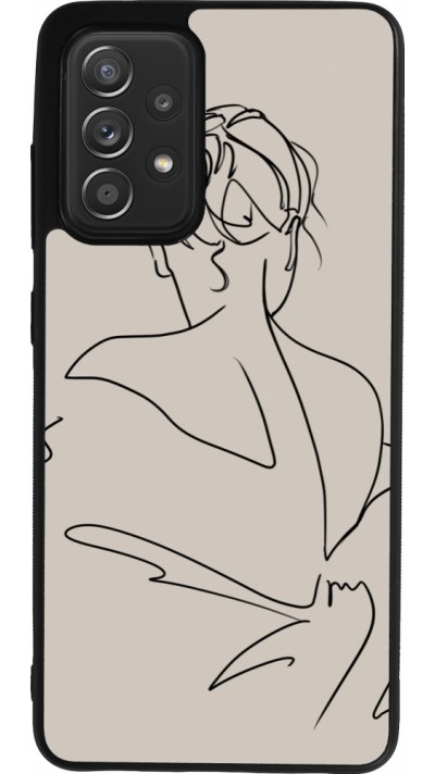 Samsung Galaxy A52 Case Hülle - Silikon schwarz Salnikova 05