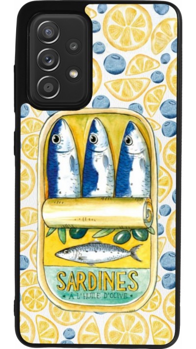 Samsung Galaxy A52 Case Hülle - Silikon schwarz Sardines in oil 2026