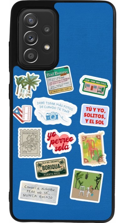 Samsung Galaxy A52 Case Hülle - Silikon schwarz Seals of the Dominican Republic DTMF