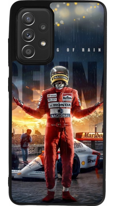 Samsung Galaxy A52 Case Hülle - Silikon schwarz Senna The King of Rain