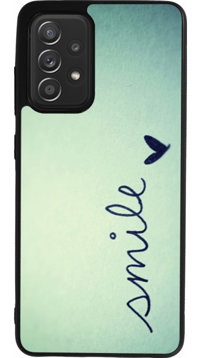 Samsung Galaxy A52 Case Hülle - Silikon schwarz Smile