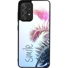 Coque Samsung Galaxy A52 - Silicone rigide noir Smile 05