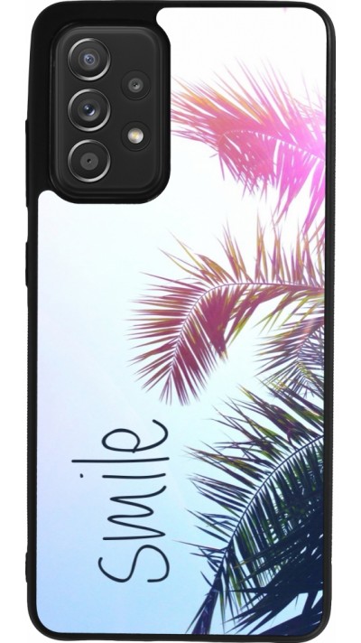 Samsung Galaxy A52 Case Hülle - Silikon schwarz Smile 05