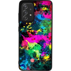 Coque Samsung Galaxy A52 - Silicone rigide noir Splash paint