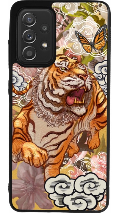 Samsung Galaxy A52 Case Hülle - Silikon schwarz Spring 23 japanese tiger