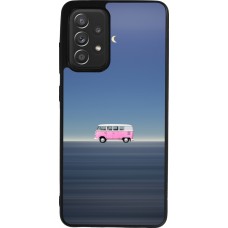 Samsung Galaxy A52 Case Hülle - Silikon schwarz Spring 23 pink bus