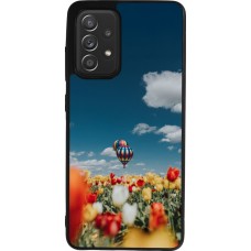 Coque Samsung Galaxy A52 - Silicone rigide noir Hot air balloon Spring 2026