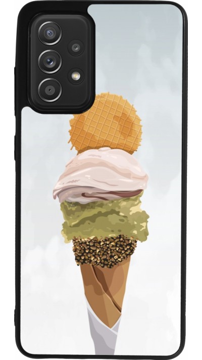 Samsung Galaxy A52 Case Hülle - Silikon schwarz Summer 2025 Cornet