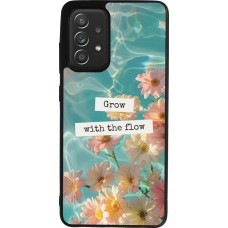 Coque Samsung Galaxy A52 - Silicone rigide noir Summer 2025 Grow with the flow