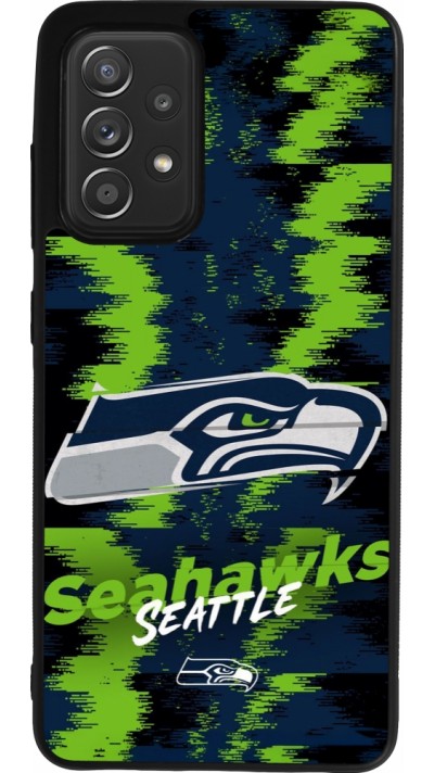 Samsung Galaxy A52 Case Hülle - Silikon schwarz Super Bowl 26 Seattle 2