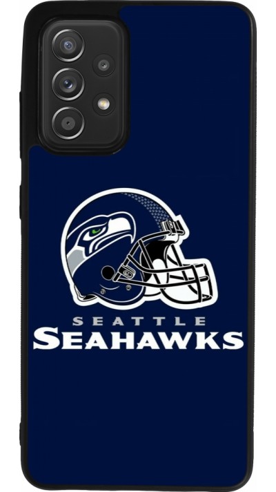 Samsung Galaxy A52 Case Hülle - Silikon schwarz Super Bowl 26 Seattle 3