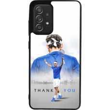 Samsung Galaxy A52 Case Hülle - Silikon schwarz Thank you Roger