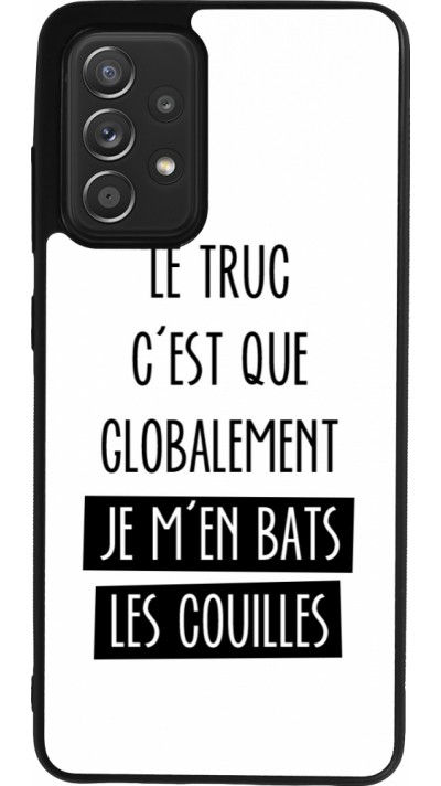 Samsung Galaxy A52 Case Hülle - Silikon schwarz Le truc globalement bats les couilles