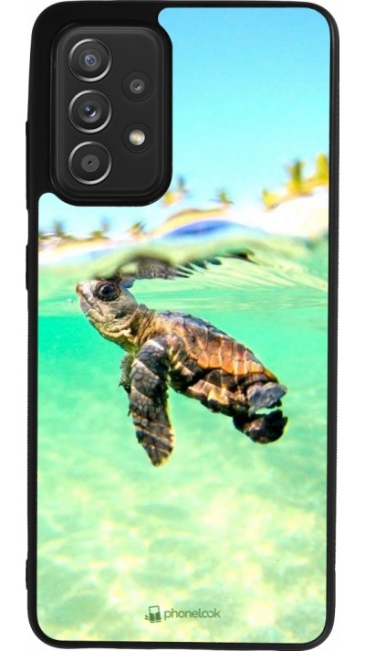 Samsung Galaxy A52 Case Hülle - Silikon schwarz Turtle Underwater