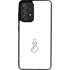 Coque Samsung Galaxy A52 - Silicone rigide noir Valentine 2024 heat by Millennials