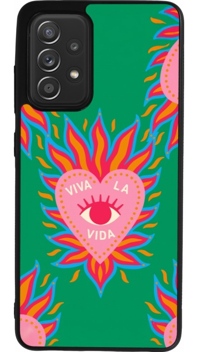 Coque Samsung Galaxy A52 - Silicone rigide noir Viva la vida 2026