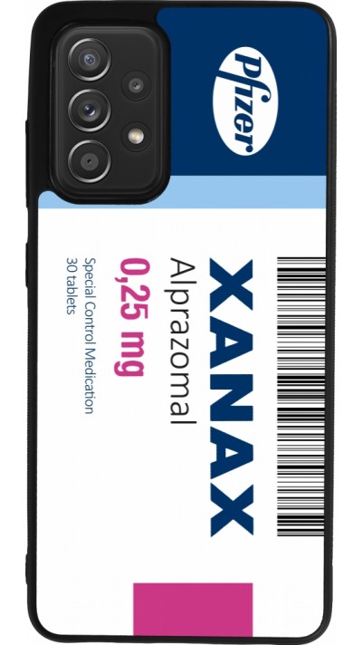 Coque Samsung Galaxy A52 - Silicone rigide noir Xanax Alprazolam 2025