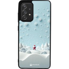 Samsung Galaxy A52 Case Hülle - Silikon schwarz Weihnachten 2023 Kleiner Vater Schneeflocke