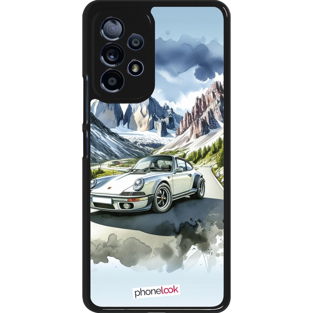 Samsung Galaxy A53 5G Case Hülle - Porsche 911 Berg Aquarell